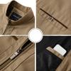 Middle-aged Dad Spring and Autumn Jacket Stand-up Collar Zipper Casual Jacket