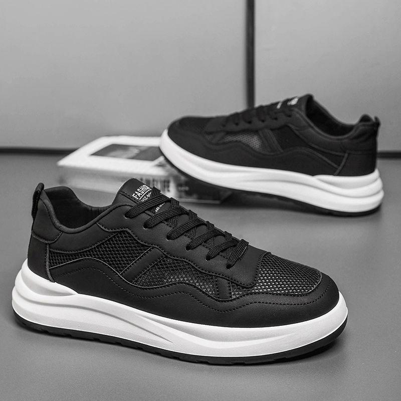 Male Shoe Breathable Young Students Men's Casual Shoes Chunky Splicing Mesh Deals Adults Leisure Retro Sneakers Hiking Common