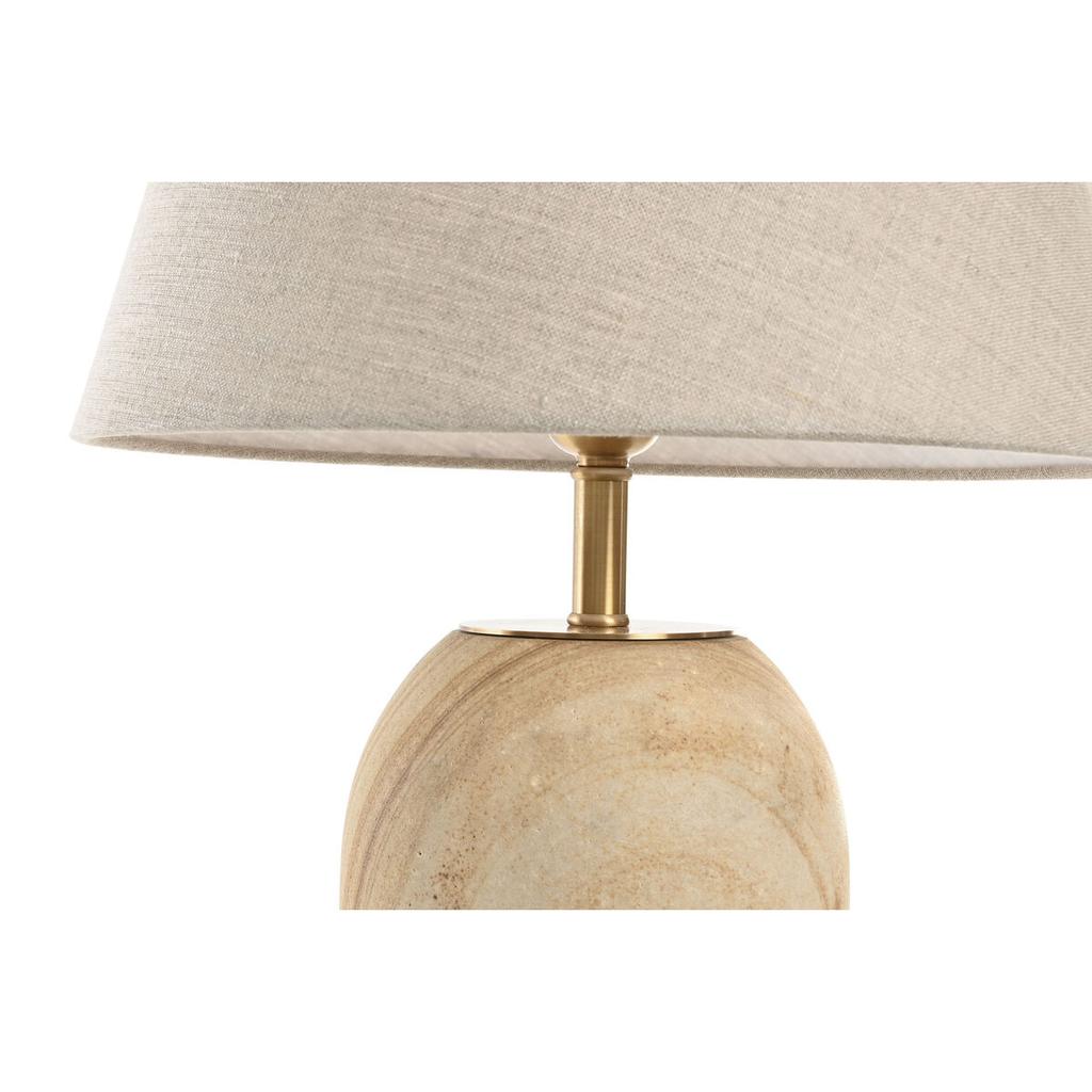 Desk lamp Home ESPRIT Beige Golden Natural 50 W 220 V