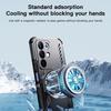 KEYSION Hollow Heat Dissipation Case for Realme C85 5G Silicone+PC Magnetic Cooling Shockproof Phone Cover for OPPO Realme C85