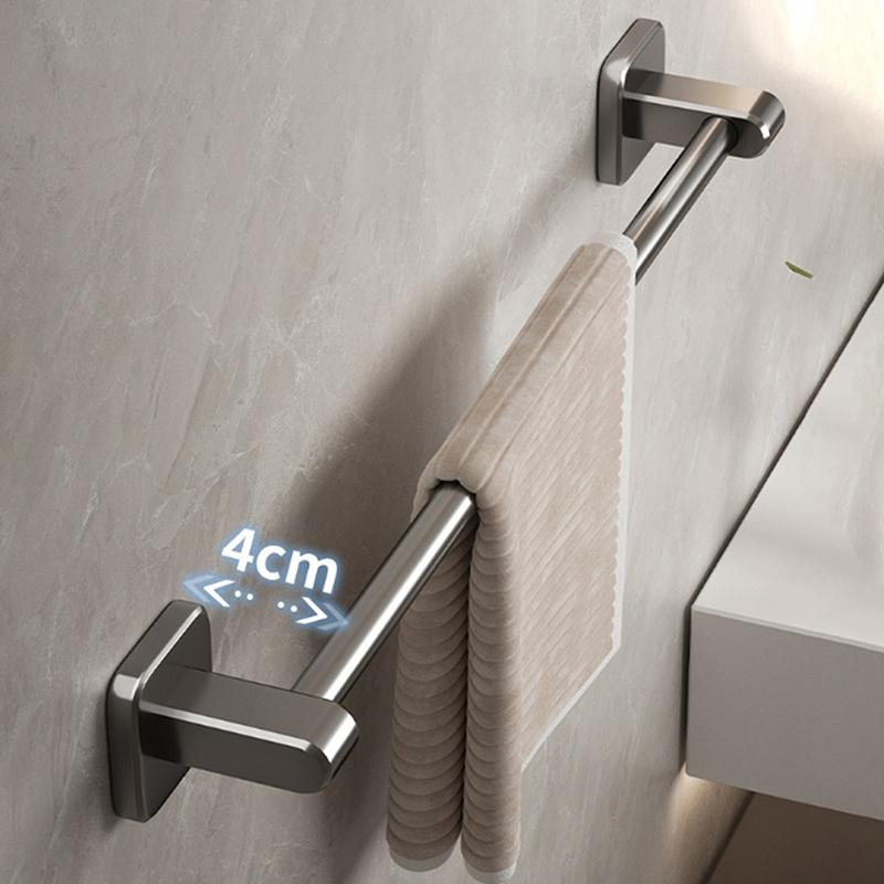 30/40/50Cm Self-Adhesive Bathroom Towel Rack Holder Without Drilling Kitchen Cabinet Dishcloth Rack Hand Towel Hanger Rod