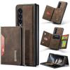 Magnetic Detachable Wallet Case Compatible With Samsung Galaxy Z Fold 5, Pu Leather Cover With Credit Card Cash Holder