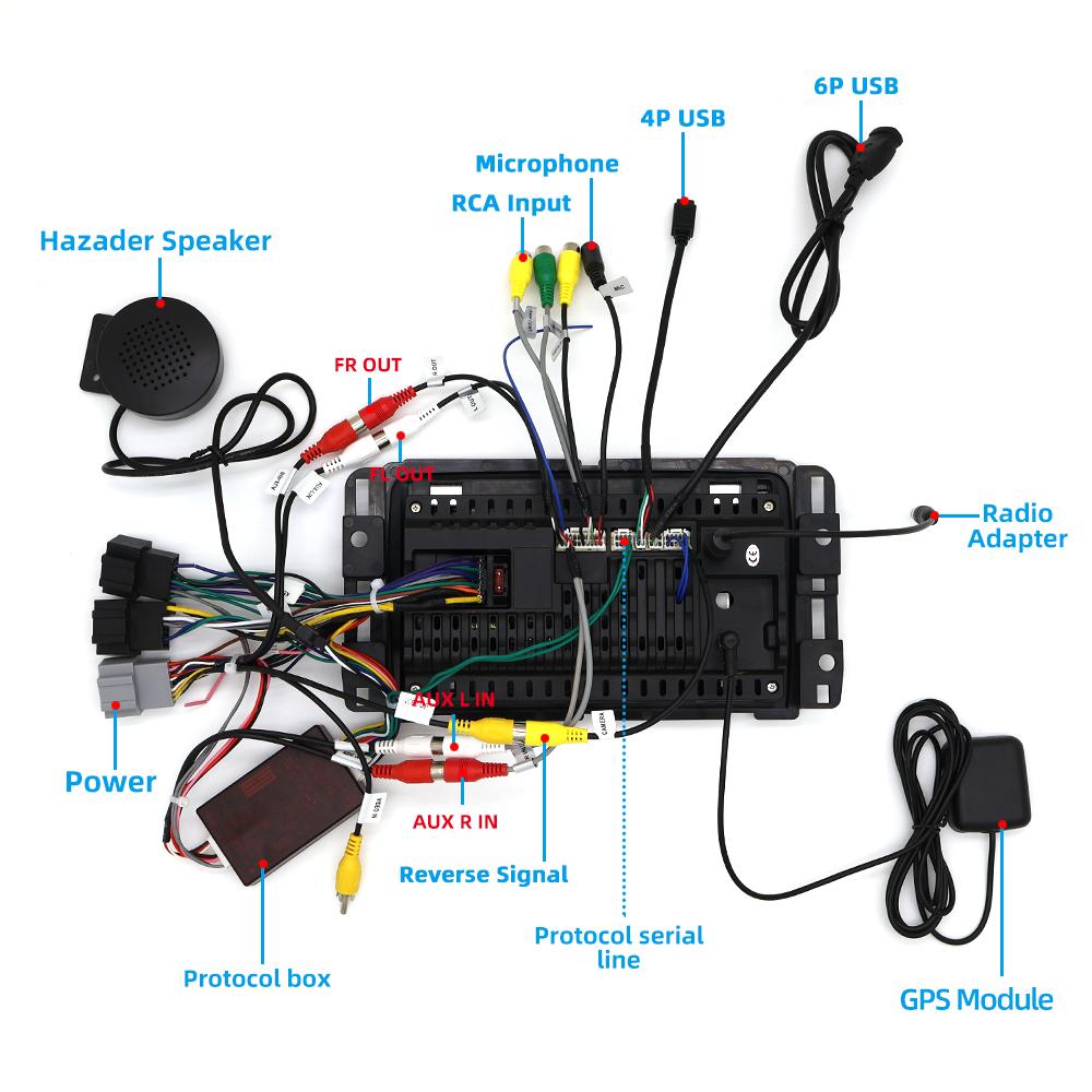 Car Radio Stereo With Outer Frame For GMC Acadia 2013-2017 Chevrolet Traverse 2013-2017