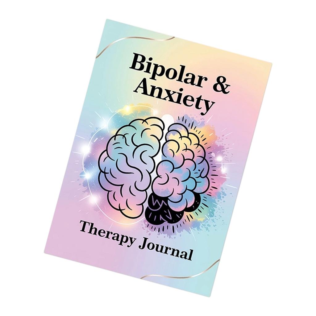 Journal de thérapie bipolaire et d'anxiété Journal de croissance personnelle Pour l'observation quotidienne de l'humeur et l'amélioration