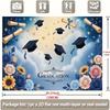 2D Graduation Party Backdrop Blue Sky Clouds Graduation Ceremony Background Cloth