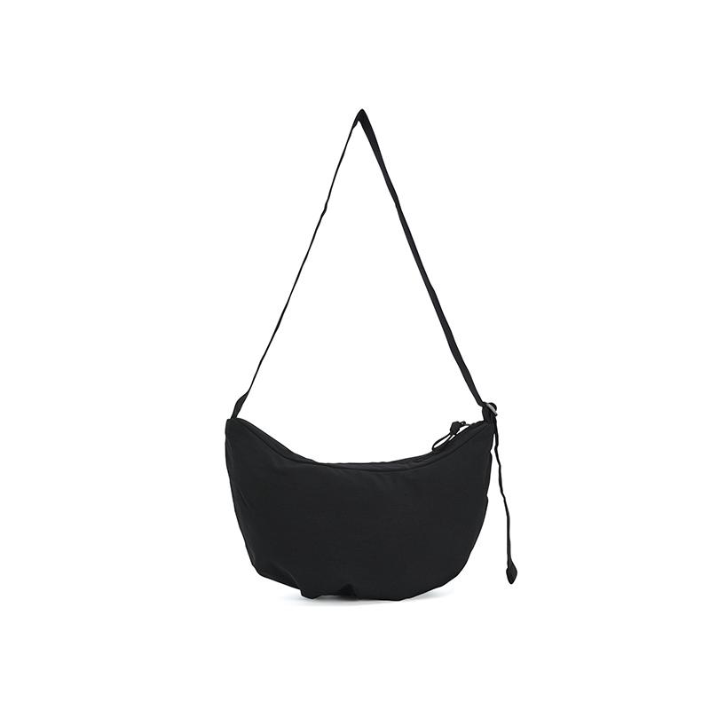 New FILA Fitness Fabric Crossbody Bags Women's Pitch Black A13W531165FBK