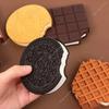 80 Sheets/Book Creative Biscuits Notebook Chocolate Cookie Memo Pads Memo Book Blank Cartoon Mini Notepad Note Book Note Pad