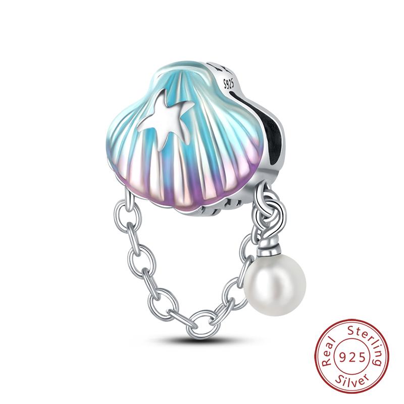 100% Copper Butterfly Fairy Dream Ocean Shell Pearl Mermaid Sea Turtle Sunflower Charms Beads Fit Qikaola Bracelets