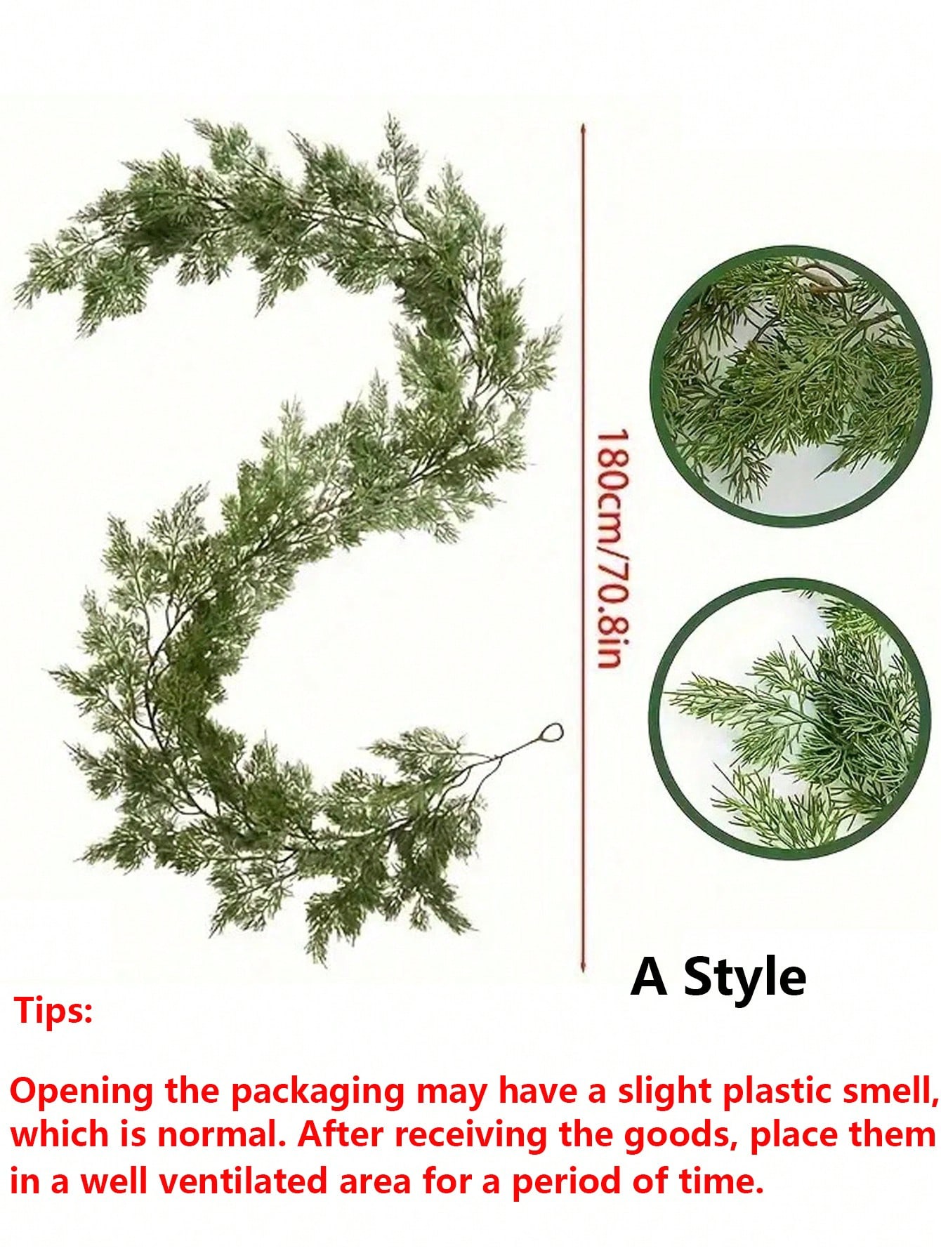 

1,8 м Искусственные гирлянды из норфолкской сосны Реалистичные Зимняя сосна Зеленая гирлянда Стол Каминная полка Стена В помещении На улице Рождественское украшение