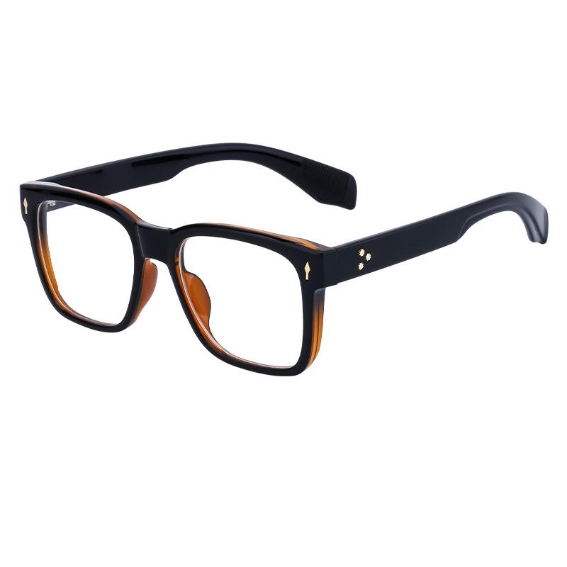 Retro Box Glasses Frame Men'S Can Be Equipped With Myopia Glasses Flat Glasses Optical Glasses Men'S Glasses