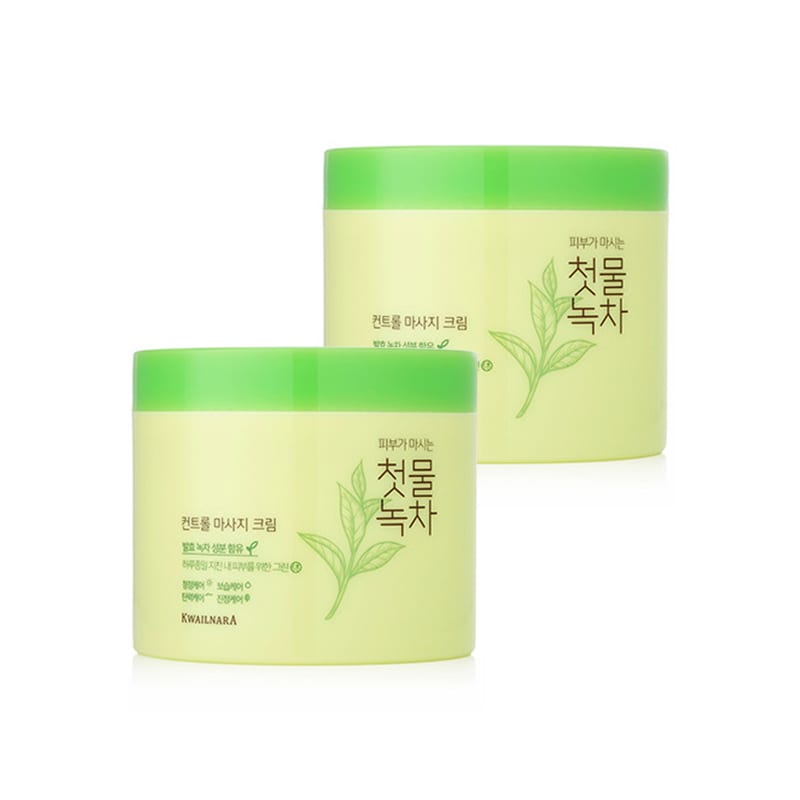 First Green Tea Control Massage Cream 300g x 2