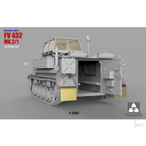 TAKOM 1/35 British Army FV432 MK.2/1 Armored Personnel Carrier with Interior Plastic Model Kit TKO2066