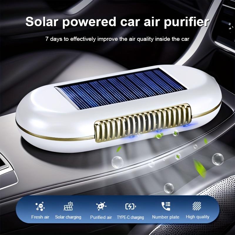 Solar Powered Car Air Purifier with Automatic Operation Parking Start Solar Charging Long Battery Life