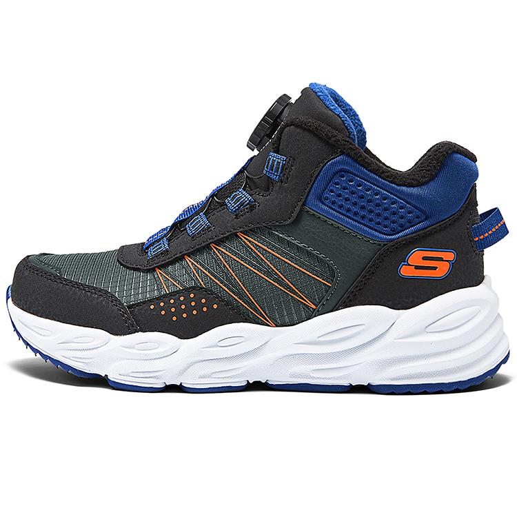 Skechers Kids Versatile Comfortable Durable Mid-Top Outdoor Shoes Kids Shoes Charcoal 405291L-BCBL 28.5