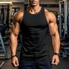 Men's Summer Vest Tight Open Line Round Neck Sleeveless Top Sweat Fitness Training Quick-drying Vest Sports Top