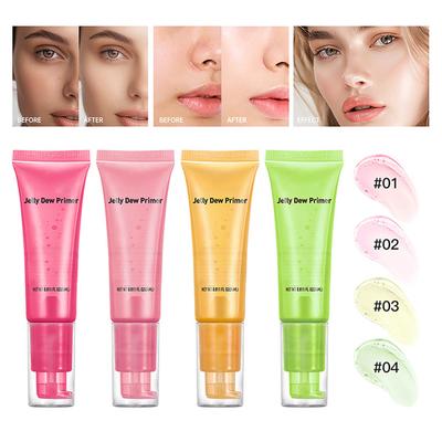 Jelly Dew, Feuchtigkeitsspendendes Gesicht, Minimiert Poren, feine Linien und glättet die Haut, Grip-Make-up, Feuchtigkeitsspendende Foundation auf Gelbasis für jede Haut, 24 ml