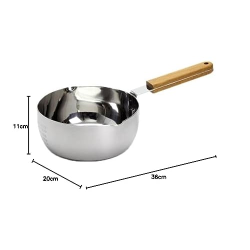 ambai Yukihira Pot, 18cm, ISK-52018, Made in Japan, Induction Cooker Compatible