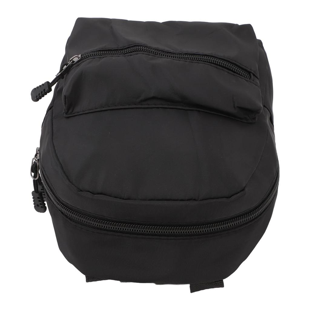 Mini Backpack Wearable Waterproof Stylish Nylon Small Backpack for Students Women Girls Black