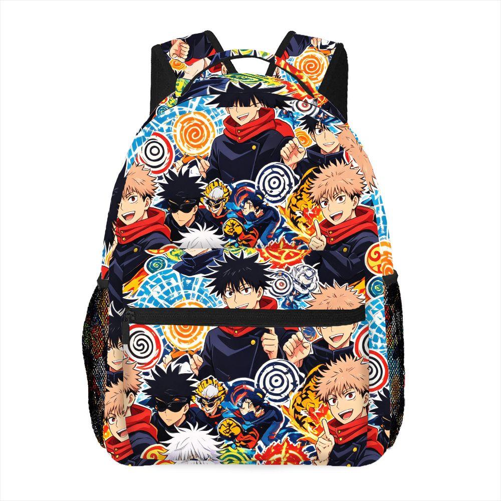 Jujutsu Kaisen Anime Backpack Yuji Megumi Gojo Print School Bag Large Capacity Casual Travel Rucksack Mochilas
