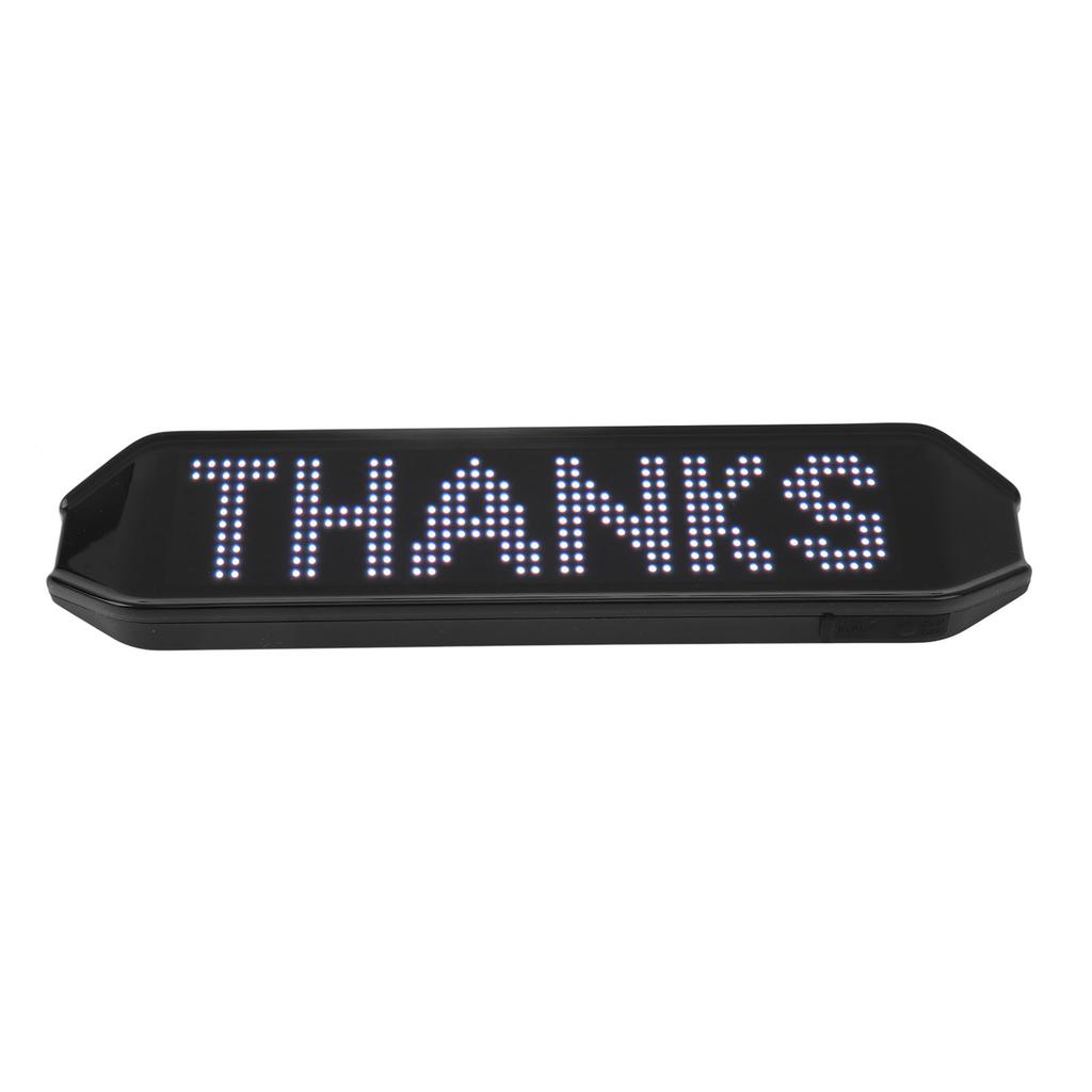 225 X 55 X 15mm Color LED Sign 4 Modes APP Control Programmable Bike Turn Signals USB Charging