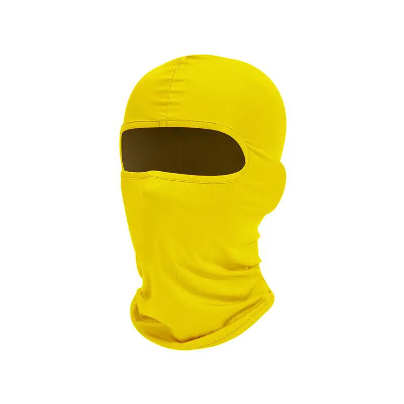 

Solid color face mask, outdoor cycling, sun protection, sun shading, unisex, versatile, minimalist design One Size жовтий