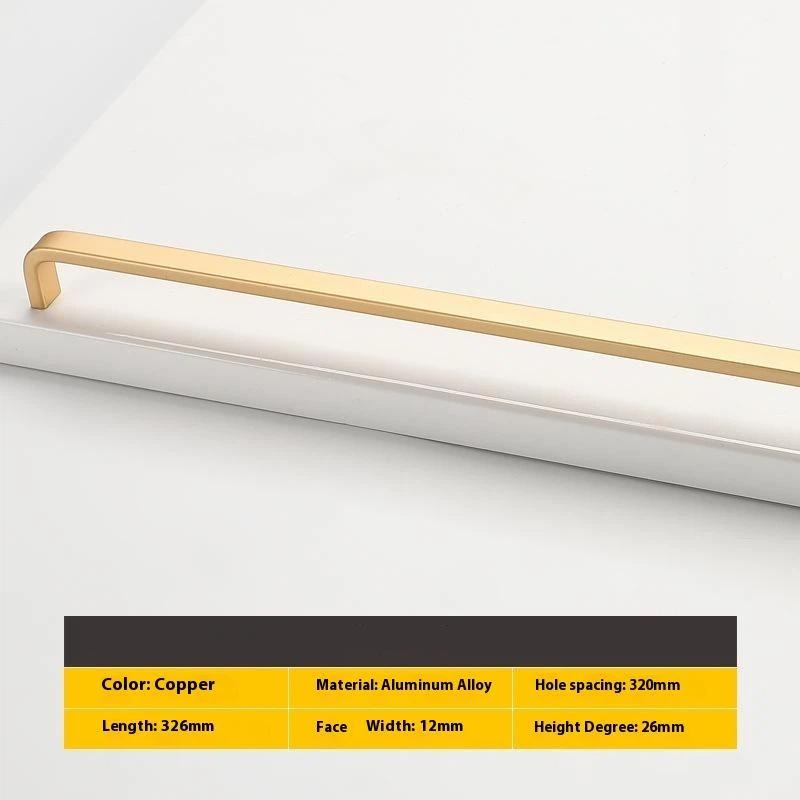 Modern Minimalist Pulls Cupboard Dressers Black Gold Silver Cabinet Door Handles Closet Drawer Knobs Kitchen Furniture Hardw