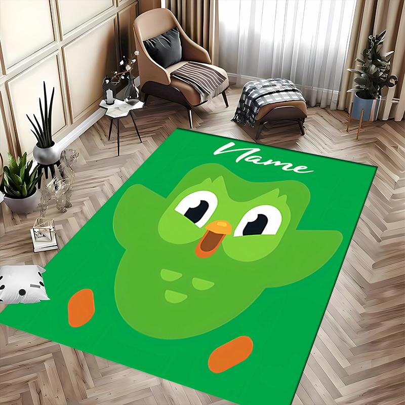 Custom personalization Duolingo Area Rug - Perfect For Kitchen, Bathroom,Laundry Room Decor Large Size Available,Gift All Seasons