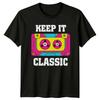 Keep It Classic Retro Cassette Tape Nostalgic Graphic T-Shirt