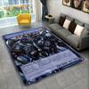 3D Monster Gold Card Cartoon Yu-Gi-Oh Anime dack magician Game Carpet Rug for Bedroom Living Room Home Sofa Decoration,Floor Mat