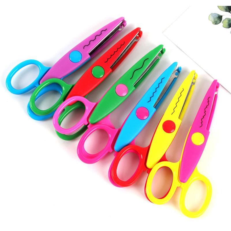Children's Craft Safety Scissors - 5-inch Fun Patterned Blades for DIY and Albums