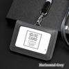 Cowhide Leather Doctors Badge Holder Business Work Card Case Women Men ID Card Holder  Referee