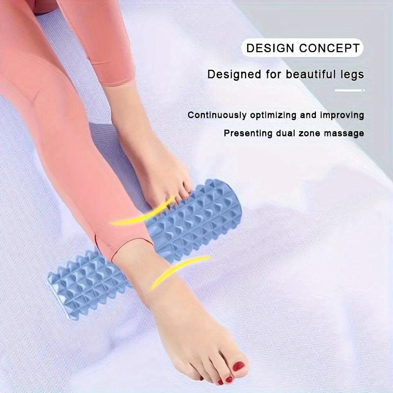 1pc EVA Foam Massage Roller for Yoga & Pilates, Medium Firmness, Manual Operation, Fitness Back Exercise Tool