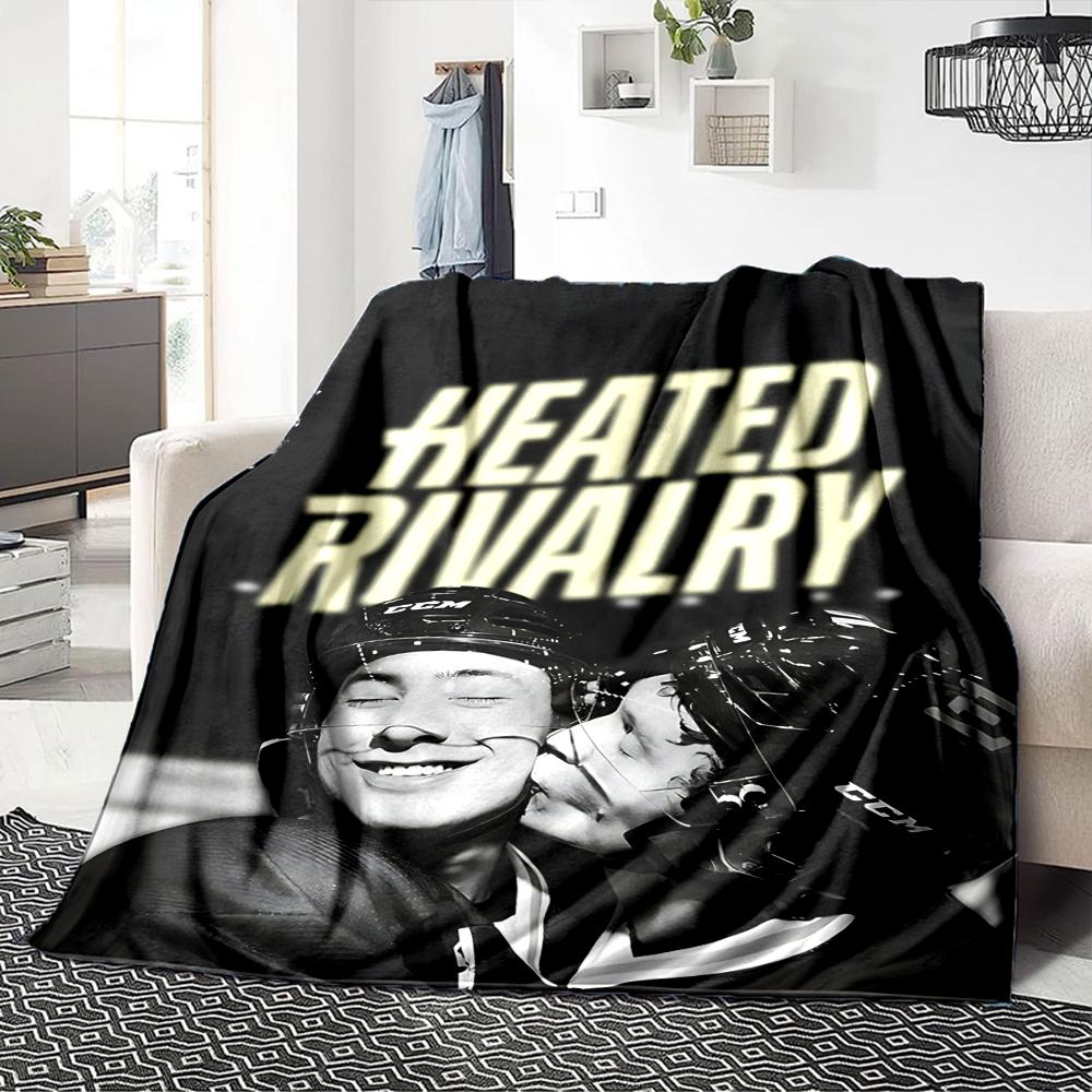 Hockey Rivalry Blanket Soft Throw Blanket For Home Bedroom Bed Sofa Travel Office Solid Christmas Blanket