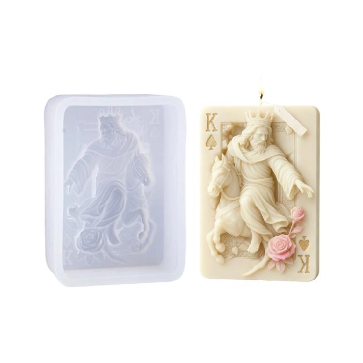 

Sturdy Silicone King Card Candle Mould Easy To Use For Expert Craft 1