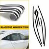 2er-Set Chrome Delete für Overlay Blackout 2016-21 Honda Limousine Civic Fensterleiste BL