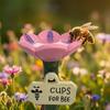 Insekten-Wassernapf Blumenförmige Bienen-Trinkstation Bestäuber-Hydrationsbecher für Bienen Schmetterlinge Outdoor-Garten-Hof-Dekoration