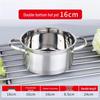 Stainless Steel Single-Serve Mini Hot Pot with Induction Compatibility and Extra Thick Design for One Person