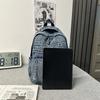Denim Backpack Large Capacity Student Schoolbag Travel Commuter Backpack