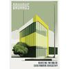 Bauhaus Moderne Architektur Poster Linien und Minimalistische Architekten Drucke Leinwand Malerei Wandkunst Bild Heim Wohnzimmer Dekor