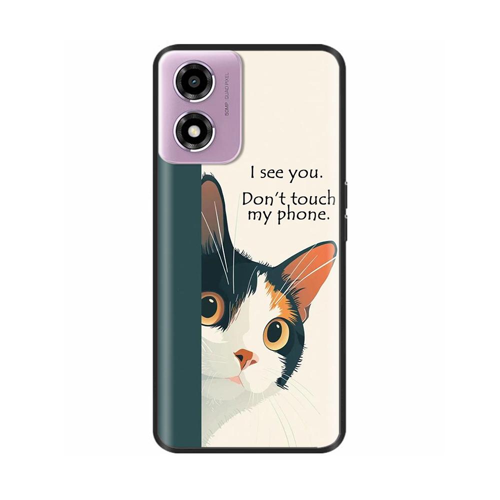 Phone Case For Motorola Moto E14 Case Soft TPU Painted Back Cover For Motorola E14 E 14 MotoE14 Full Protective Phone Shell Capa