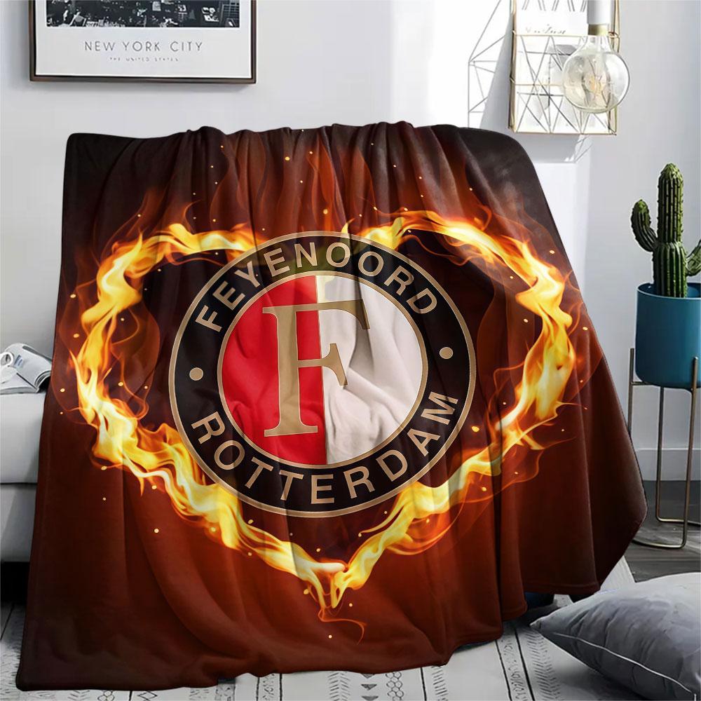 1PC Feyenoord Patterned Flannel Blanket Suitable For All Seasons for Home Decor Warmth and Comfort Gifts Holiday Present
