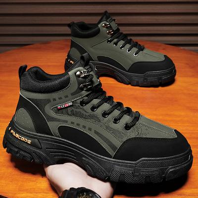 Ankle Boots Outdoor Shoes for Men Apring and Autumn Men's Autumn Sneakers Soft and Comfortable Wear-resistant Non-Slip Fashion