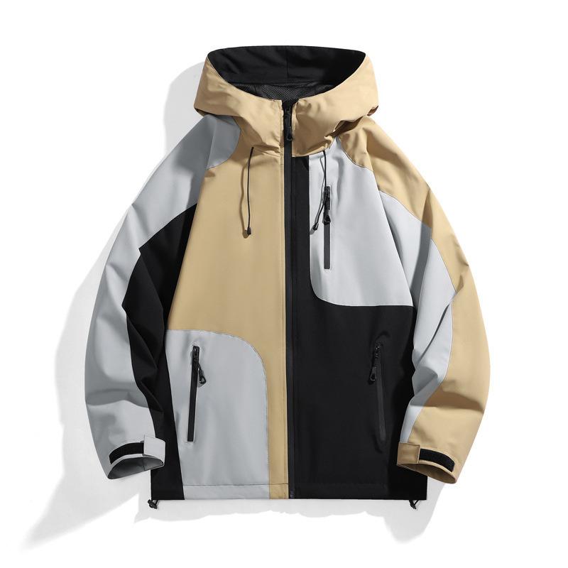 New Fashionable Contrasting Color Windproof Waterproof Boys Jacket Outdoor Jacket