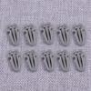 62318-01W00 50Pcs Grille Clips Lock Retainers Fasteners Fit For Nissan 720 D21 Datsun Pickup Hardbody Maxima Gray 62318-D0100