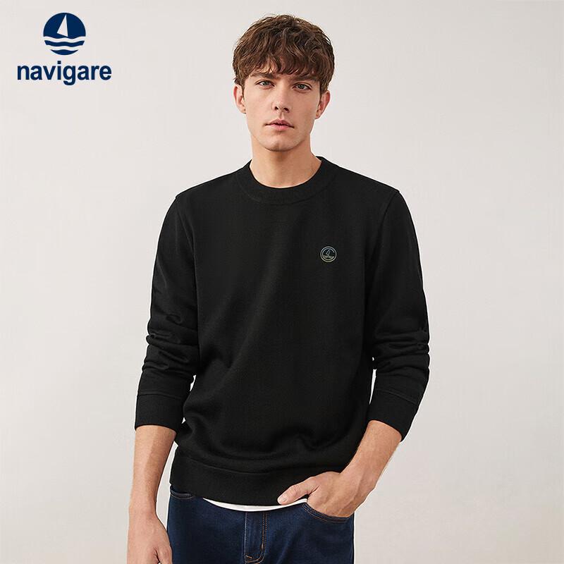 Navigare Men's Winter Wool Blend Fleece-Lined Sweater