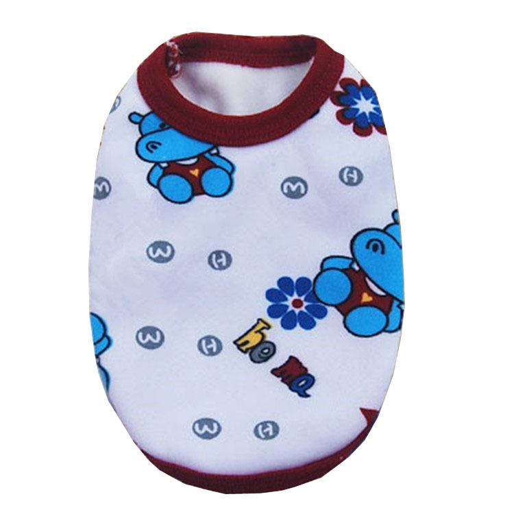 

Small Dog Pet Clothing Jacket Multiple Patterns Rabbit Hippo Monkey Sport Bear Hippo,XXS
