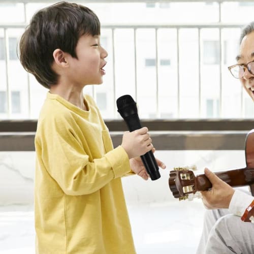 ABOOFAN Fake Microphone, Black Plastic Model, Pretend Play Microphone for Singing, Speech, Rock Star Props, for Boys and Girls, Role Play