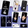 Cartoon Middle Finger Phone Case For iPhone 16 Pro Max 11 12 13 14 15 Pro Max Mini XR 16 15 Plus 16e Cover Coque