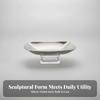 Stainless Steel Fruit Tray Sleek Metal Serving Platter Easy to Clean