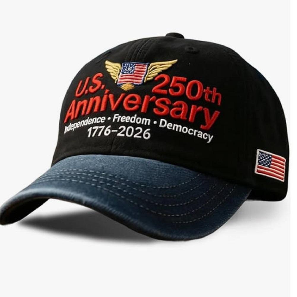 U.S. 250th Anniversary Baseball Caps Retro Washed Cap FREEDOM 250 Marine Corps 250th Anniversary Cap Casual Outdoor Sun Hats